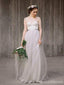 Ilusión simple Spahgetti Straps Tulle Una línea de vestidos de novia en línea, WD369