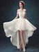 Alta Baja Vestidos de Novia Fuera del Hombro vestidos de fiesta,Vestidos de Blanco de Organza vestidos de fiesta,Vestidos PD0197
