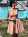 Straps Dusty Lace Beaded Tulle Cheap Homecoming Dresses Online, CM715