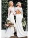 Dos ouvert Manches Longues de Sirène à Bas prix des Robes de Mariée en Ligne, pas Cher Robes de Mariée, WD545