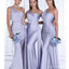 Mermaid One Shoulder Sleeveless Long Bridesmaid Dresses Online, WG919