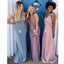 Vestidos de dama de honor largos baratos personalizados en línea, WG352