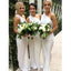 One Shoulder Off White Long Bridesmaid Dresses Online, Cheap Dresses, WG708