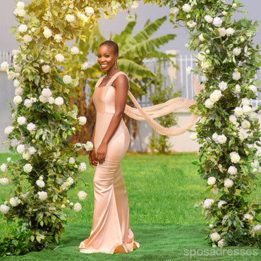 Charming Mermaid Straps Cheap Long Bridesmaid Dresses Online,WG1533