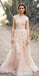 Vestidos de fiesta largos de Tulle de la envoltura del V-cuello atractivo del cordón rosado encantador, WD0139