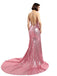 Vestidos de fiesta brillantes de sirena larga con lentejuelas sexy, vestidos de fiesta baratos por la noche, PD0131