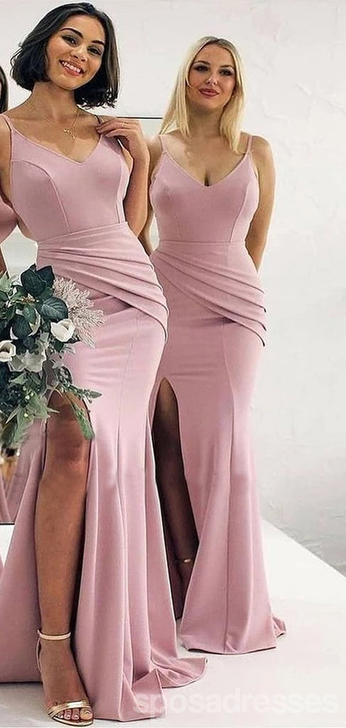 L'or de champagne de la sirène d'épaule la demoiselle d'honneur bon marché sexy s'habille en ligne, WG568