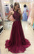Cabestro simple vestidos de la fiesta de promoción de la tarde de Borgoña, vestidos de la fiesta de promoción largos de encargo, vestidos de la fiesta de bodas, vestido de la dama de honor largo, 0084 LIBRAS