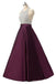 Halter Rhinestone Púrpura con Cuentas Una línea de Noche Largos vestidos de fiesta, Vestidos 17678