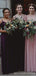 Simple Purple A-line Cold Shoulder Cheap Long Bridesmaid Dresses Online,WG1319