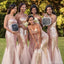 Sirene Rose Golden Bright long demoiselle d 'honneur dress Online, demoiselle d' honneur bon marché, wg745