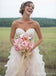 Strapless Sweetheart Champagne Lace A line Vestidos de novia baratos en línea, WD430