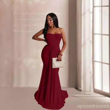 Royal Blue Mermaid Sweetheart Cheap Long Bridesmaid Dresses Online,WG1191